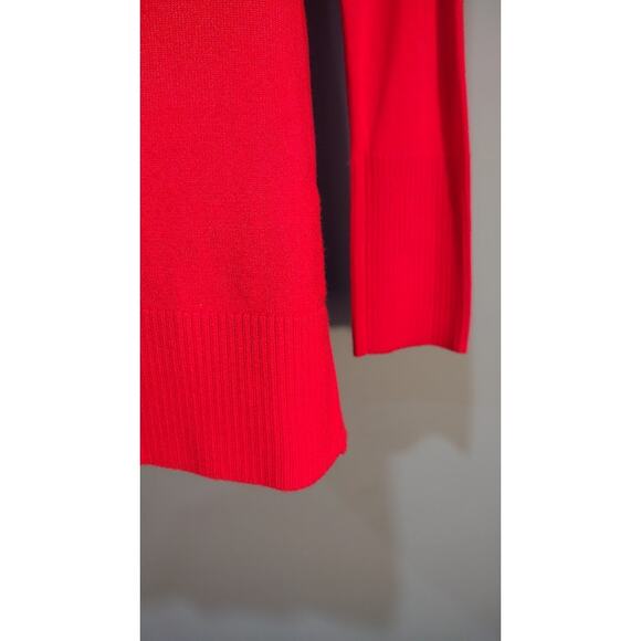 Cache 2-Piece Sweater Set, Cardigan and Turtleneck Tank, Dark Orange, Size S - Picture 9 of 11